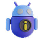 A friendly blue and purple robot featuring open source development